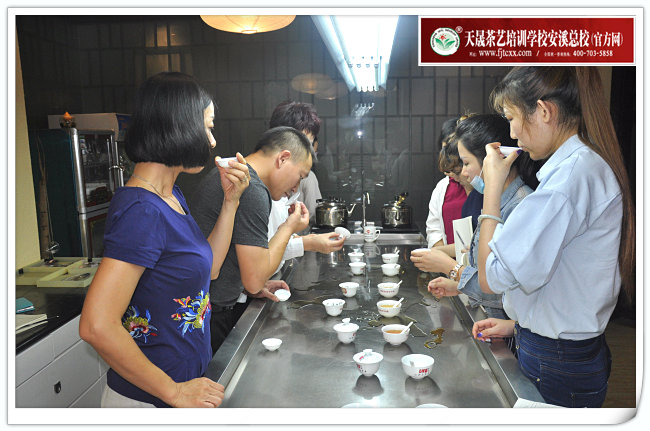 第124期天晟茶艺培训学校中国茶学系统培训班全体学员合照(图2)